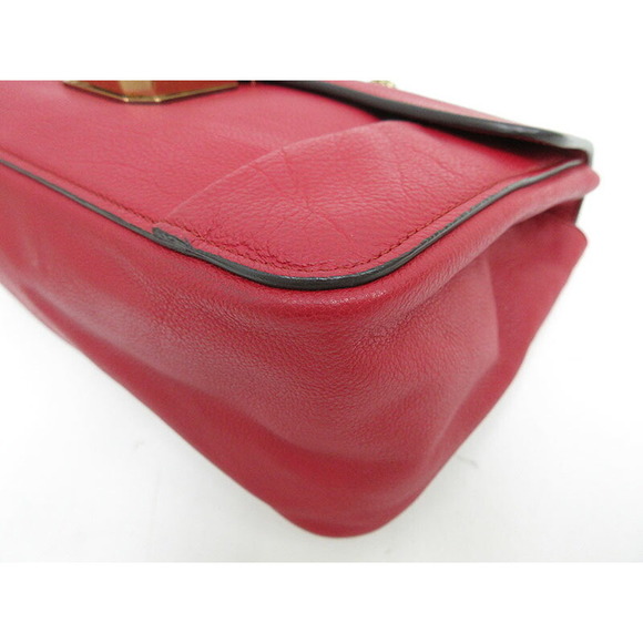 Chloe Leather Elsie Red Bag Shoulder Chain - Picture 5 of 8